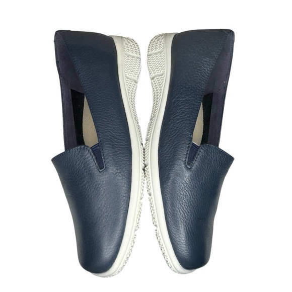 Trotters Universal Navy Leather Casual Slip-On Sneakers Womens Shoes 5 with box - Picture 5 of 14
